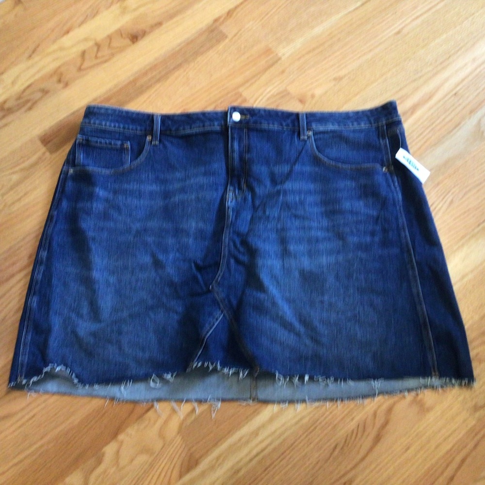 New old Navy denim jean skirt sz 28 plus